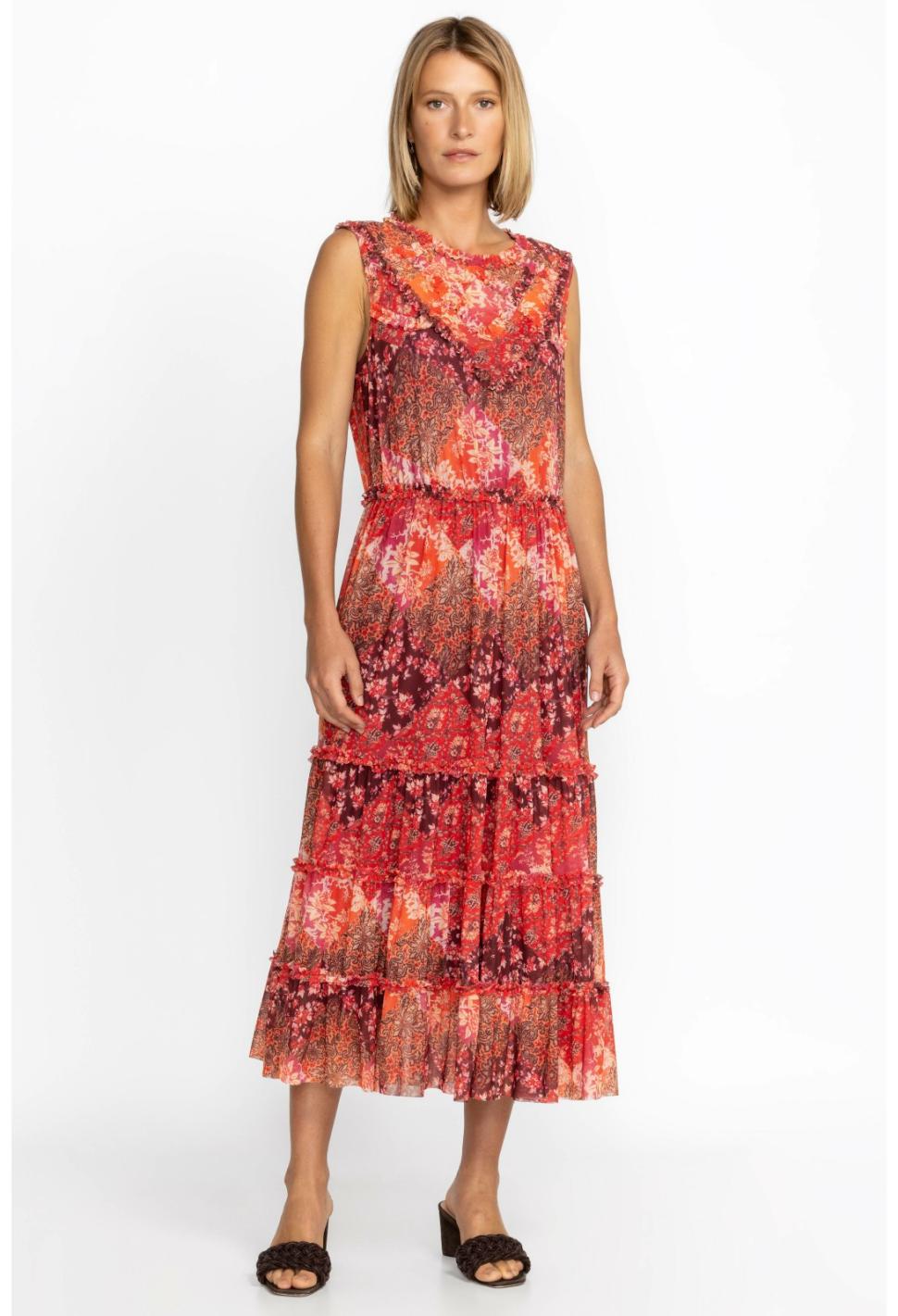 Women Dresses | Johnny Was Josephina Mesh Midi Dress Josephina