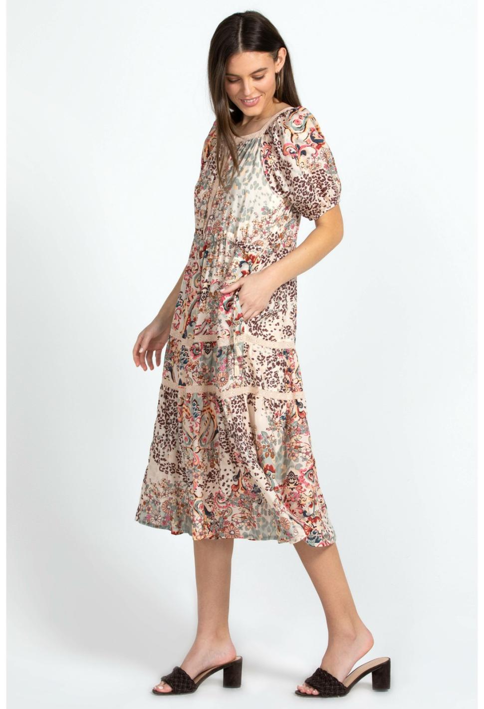 Women Dresses | Johnny Was Jungle Paisley Zenovia Dress Jungle Paisley
