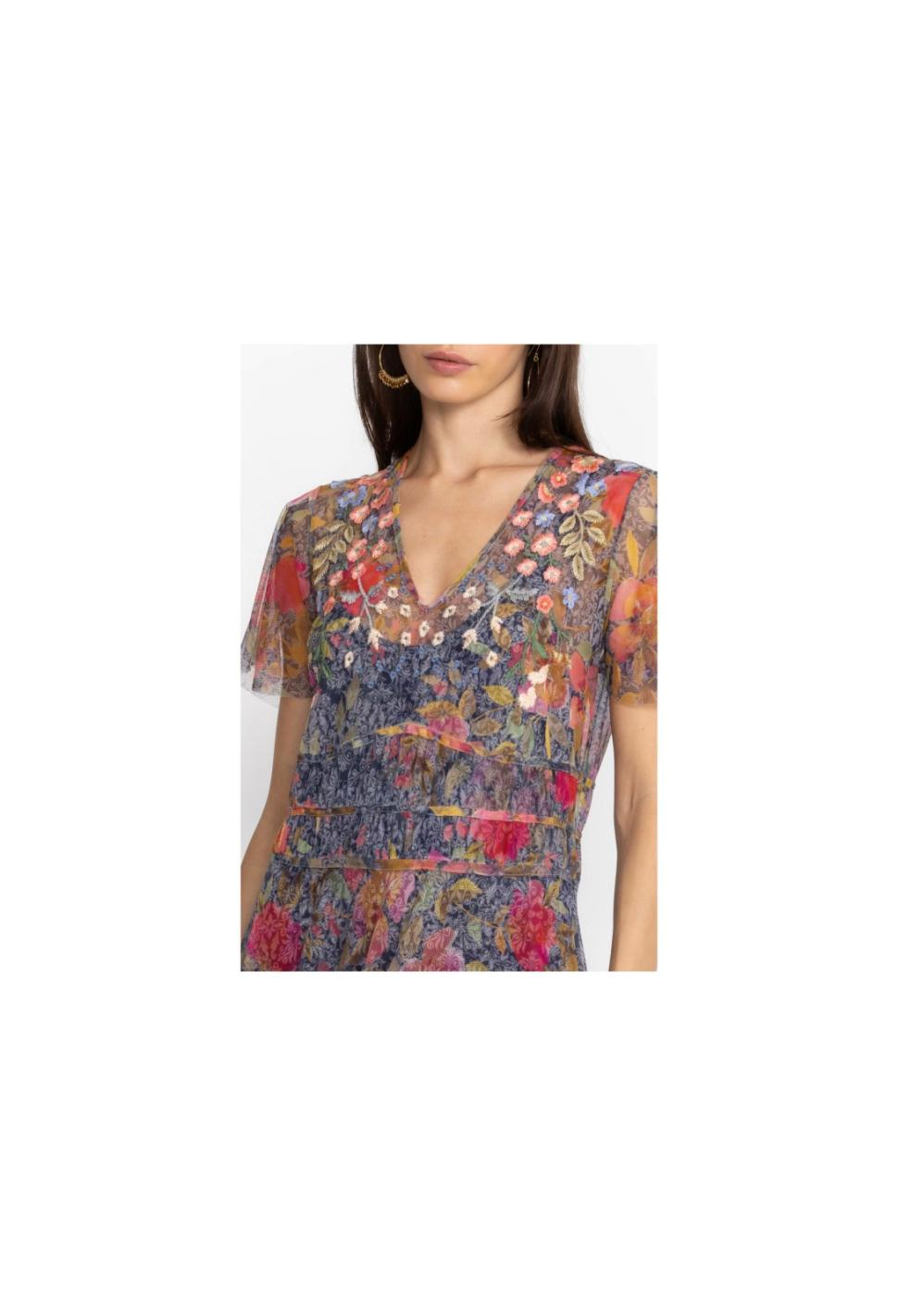 Women Dresses | Johnny Was Locust Mesh Dress Locust