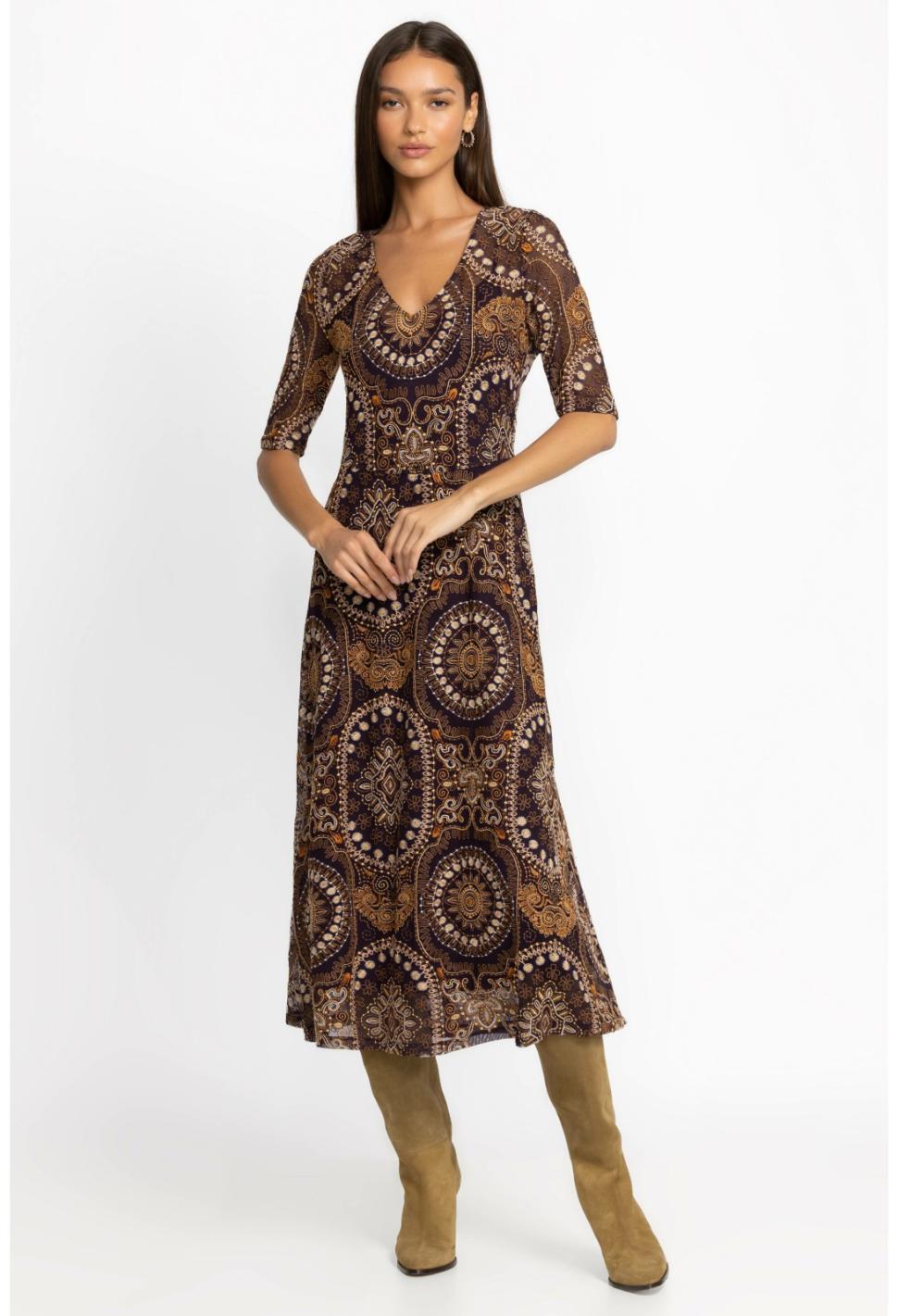 Women Dresses | Johnny Was Loving Is Easy Mesh Midi Dress Multi