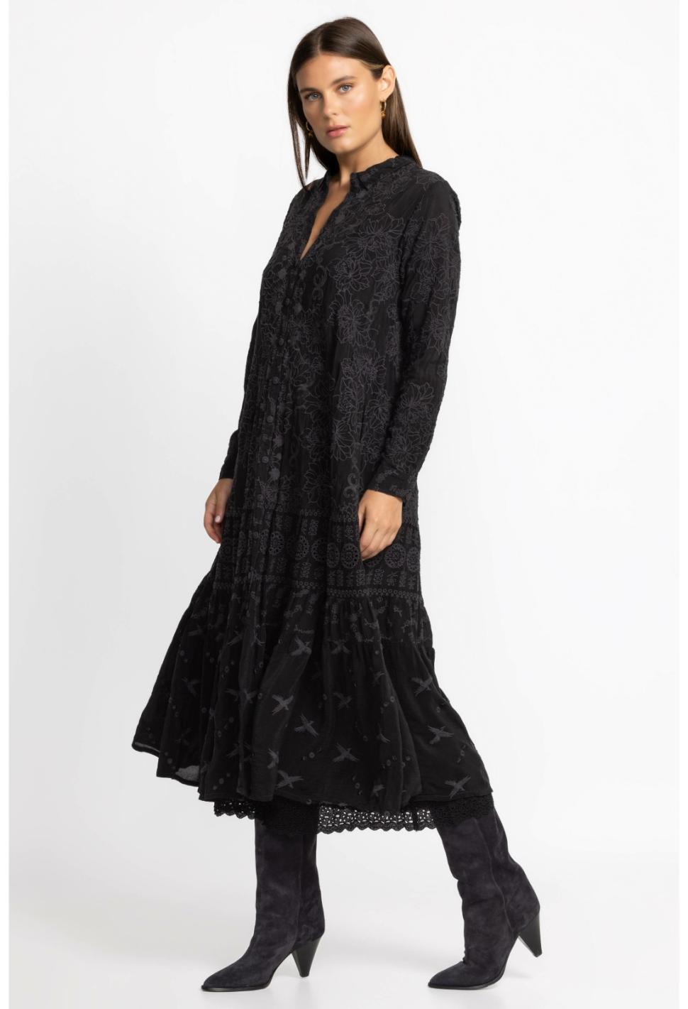 Women Dresses | Johnny Was Martin Flyaway Dress Black