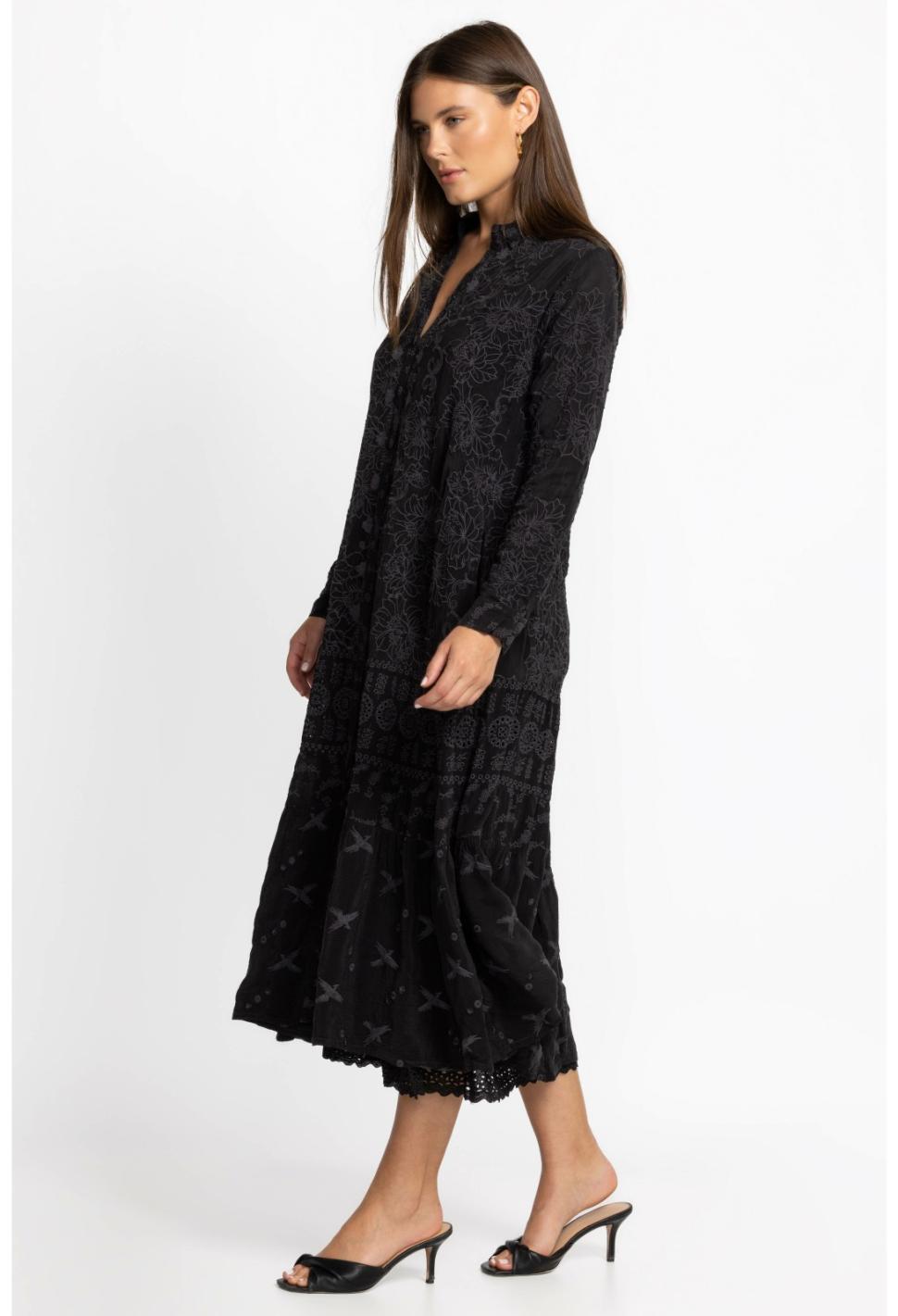 Women Dresses | Johnny Was Martin Flyaway Dress Black