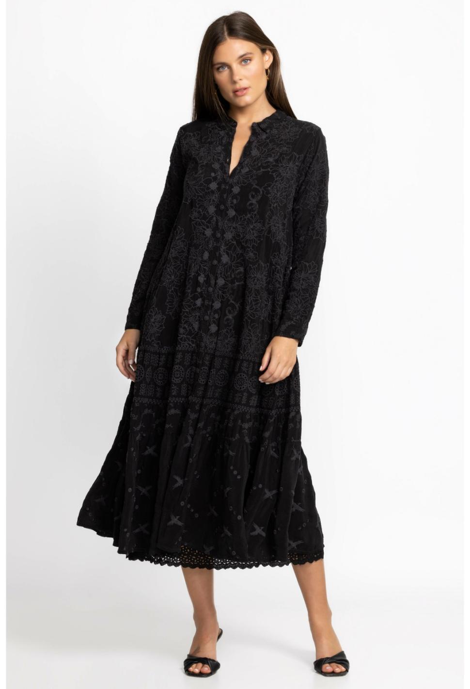 Women Dresses | Johnny Was Martin Flyaway Dress Black