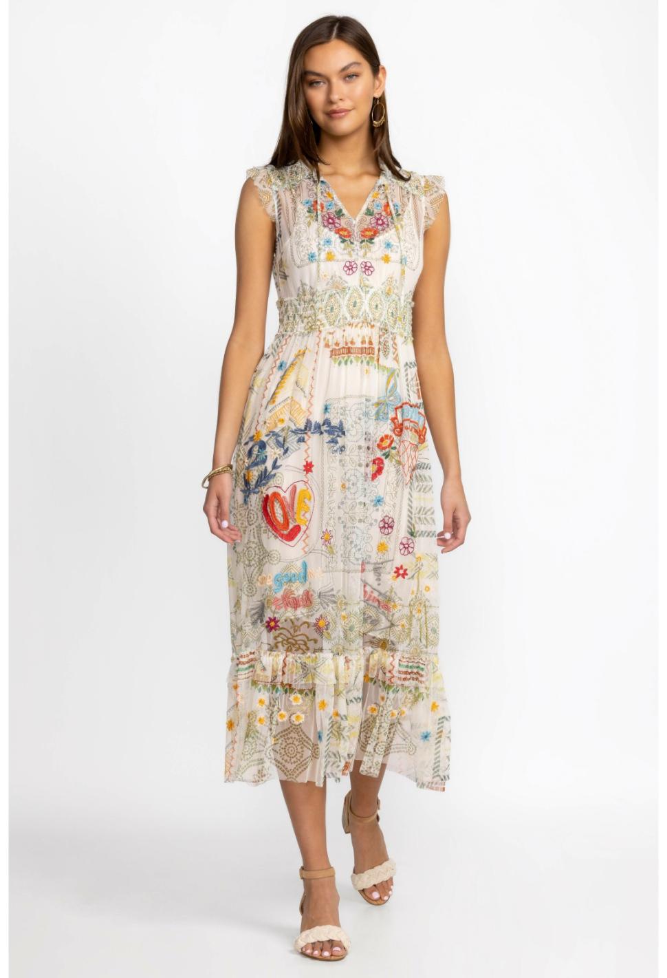 Women Dresses | Johnny Was Merida Mesh Dress Multi