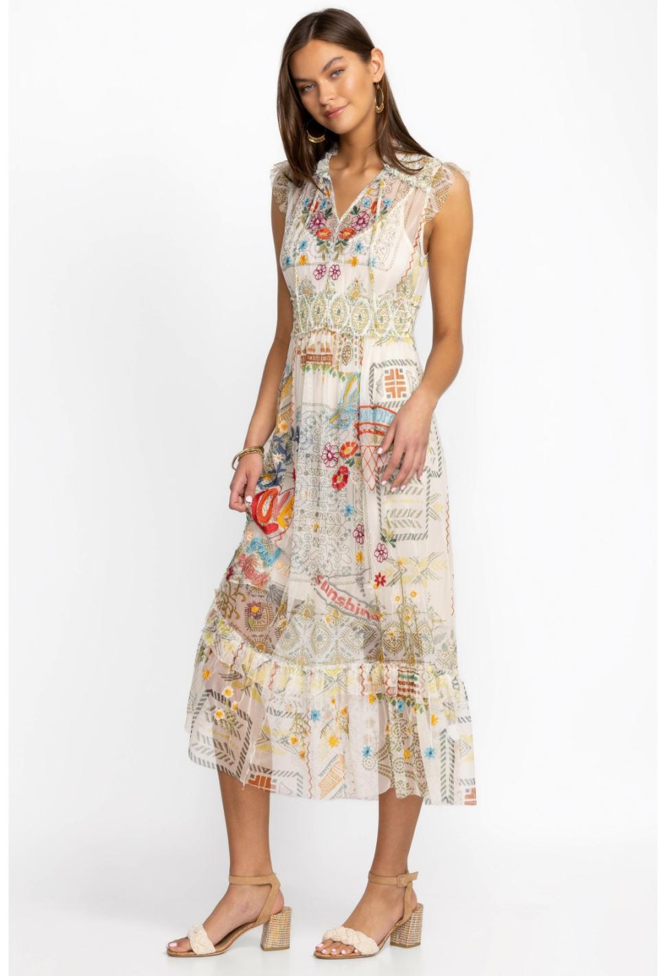 Women Dresses | Johnny Was Merida Mesh Dress Multi