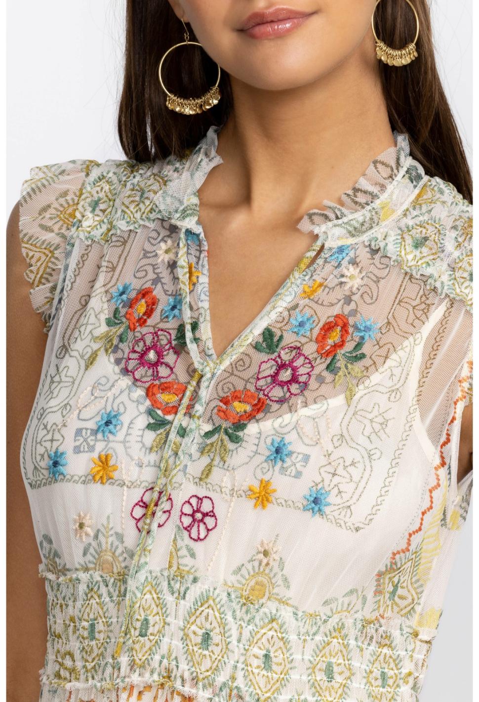 Women Dresses | Johnny Was Merida Mesh Dress Multi