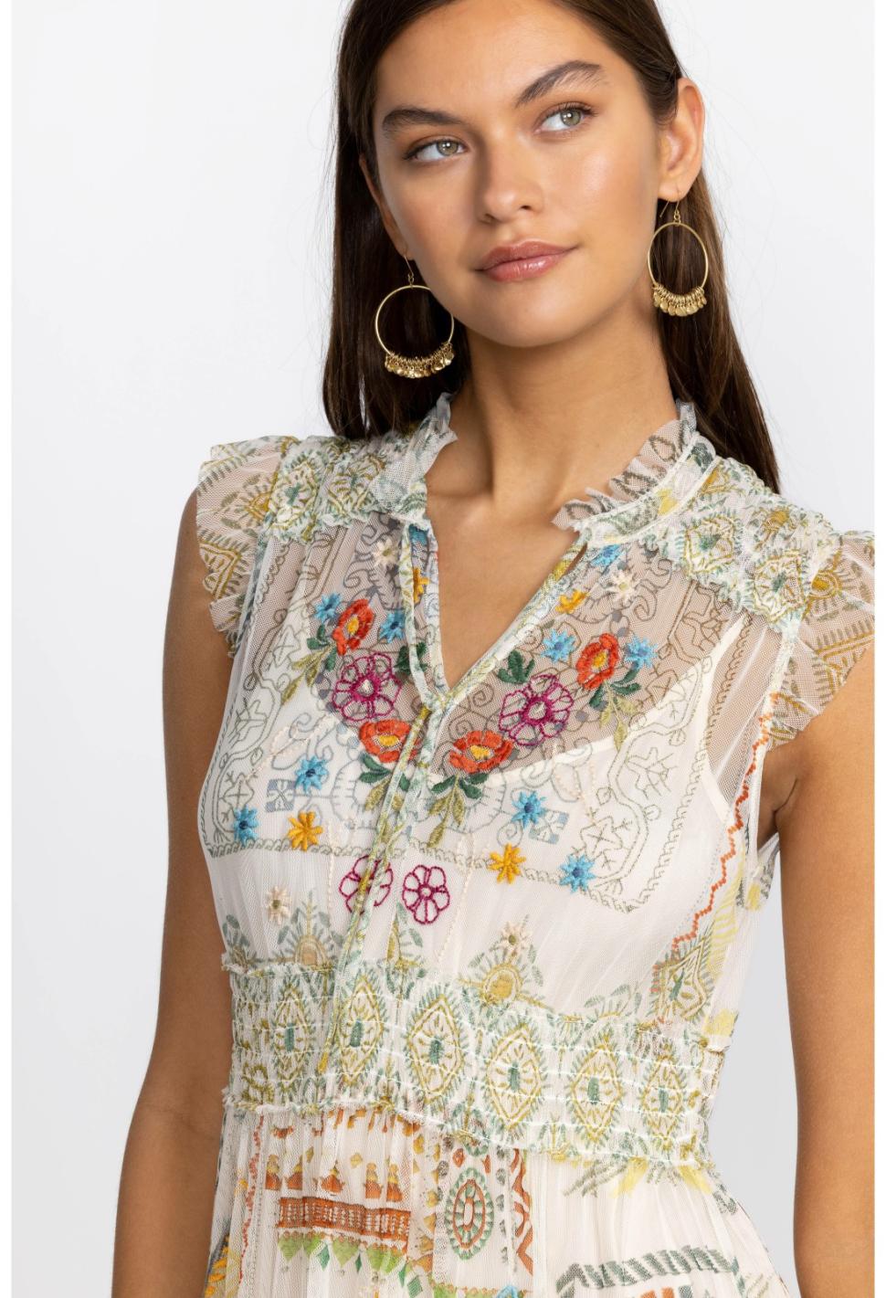 Women Dresses | Johnny Was Merida Mesh Dress Multi