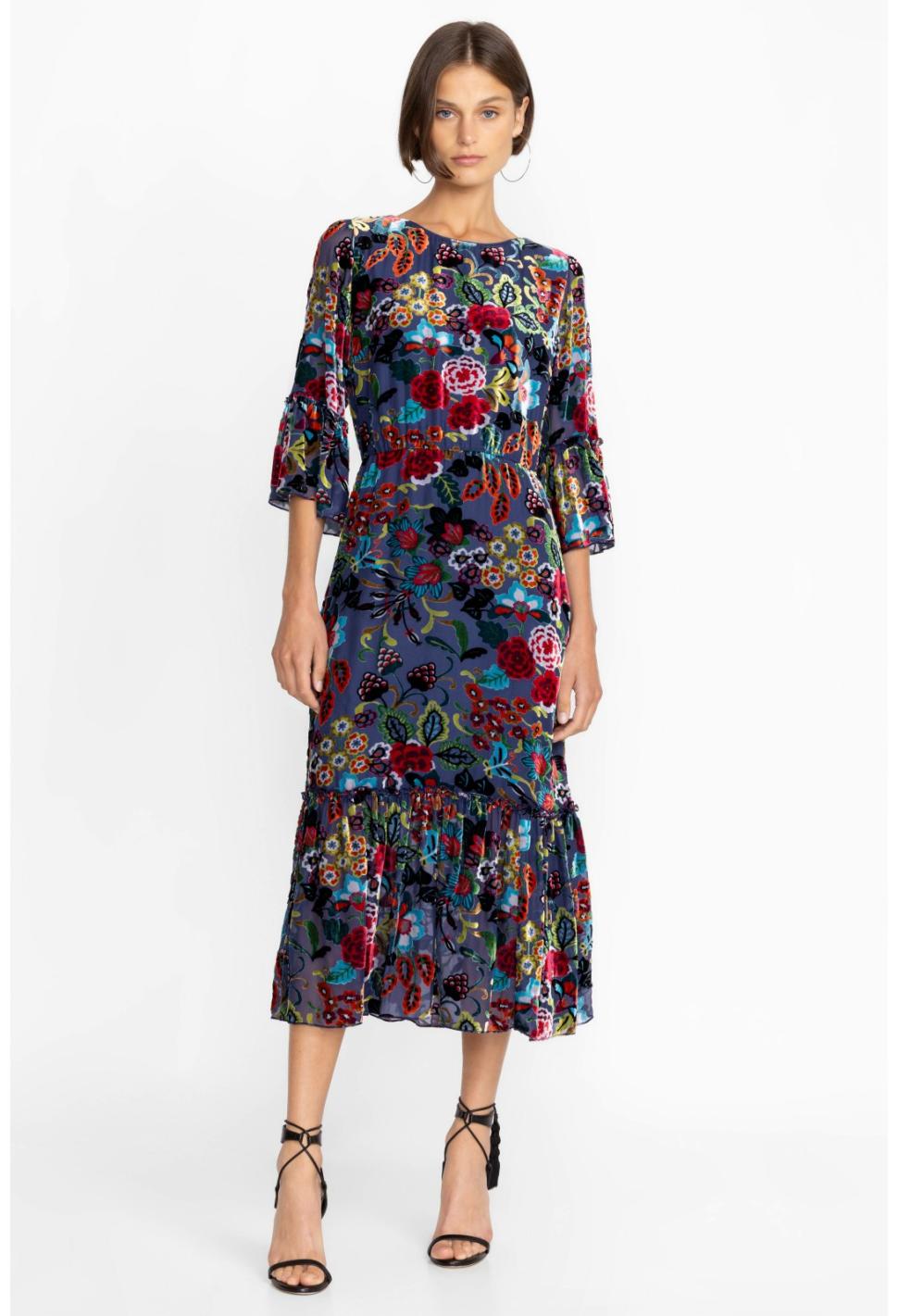 Women Dresses | Johnny Was Minto Burnout Tanya Dress (Lined) Minto