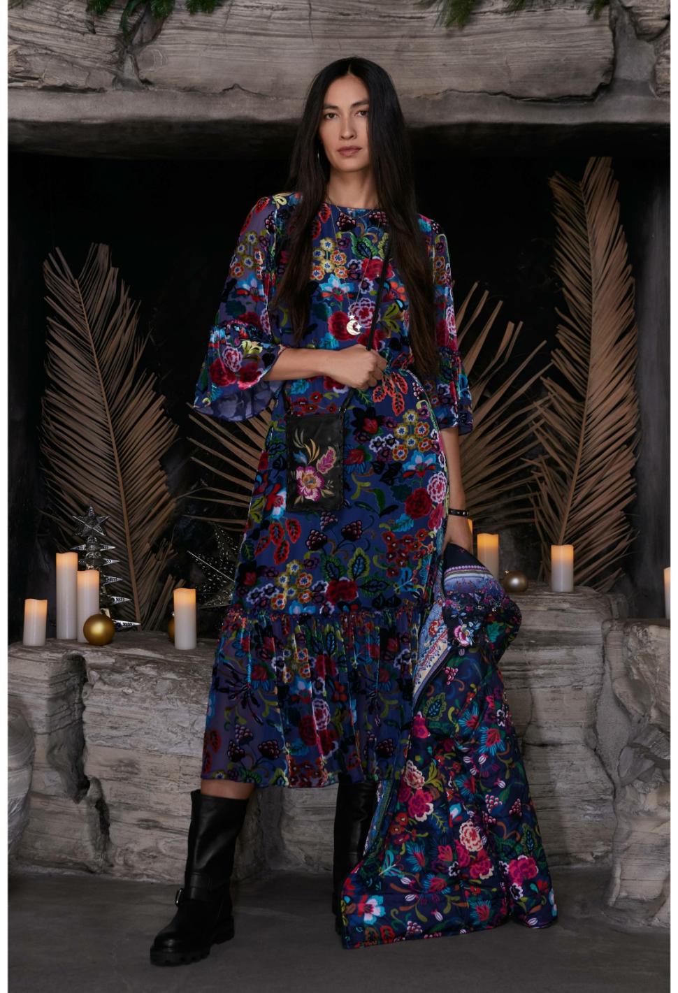 Women Dresses | Johnny Was Minto Burnout Tanya Dress (Lined) Minto