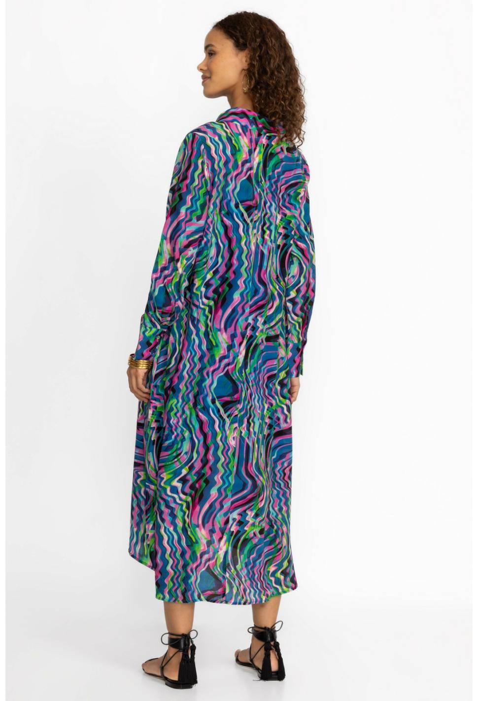 Women Dresses | Johnny Was Moonwave Henley Dress Moonwave