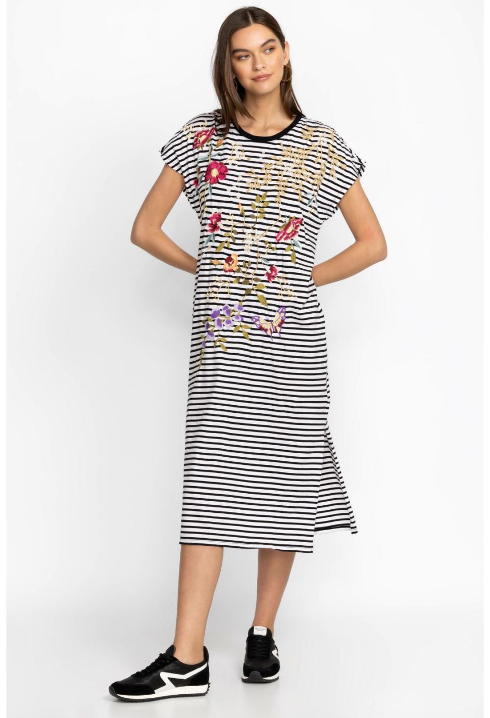 Women Dresses | Johnny Was Osaka Relaxed Knit Dress Stripe