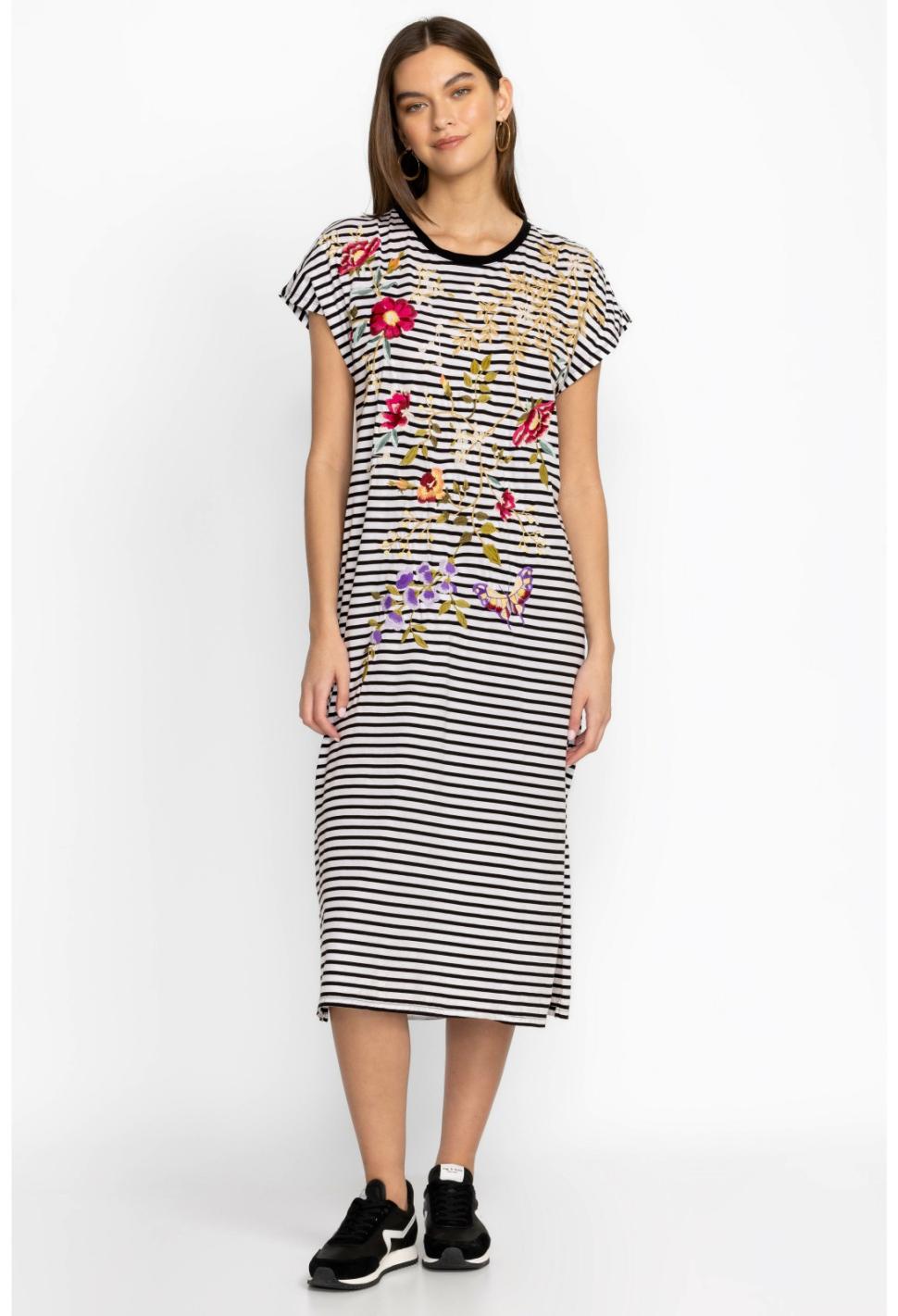 Women Dresses | Johnny Was Osaka Relaxed Knit Dress Stripe