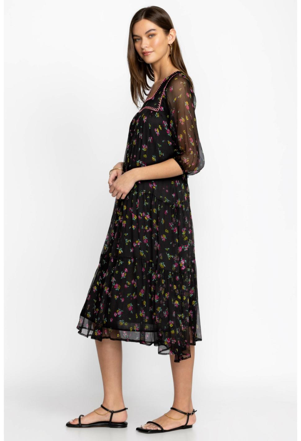 Women Dresses | Johnny Was Paige Midi Dress Little Ditsy