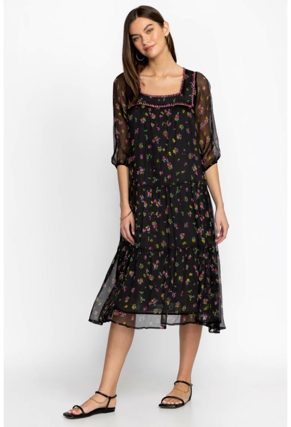 Women Dresses | Johnny Was Paige Midi Dress Little Ditsy