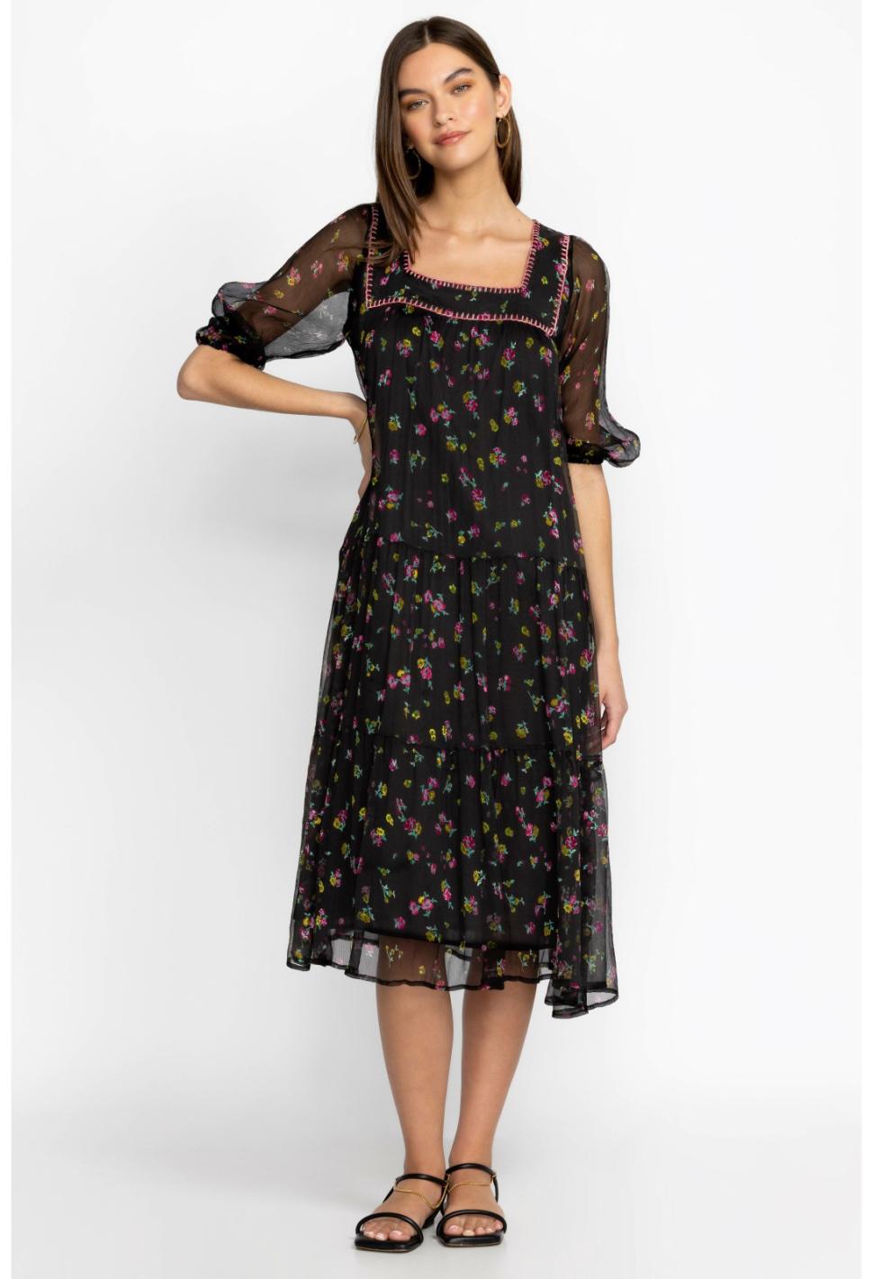 Women Dresses | Johnny Was Paige Midi Dress Little Ditsy