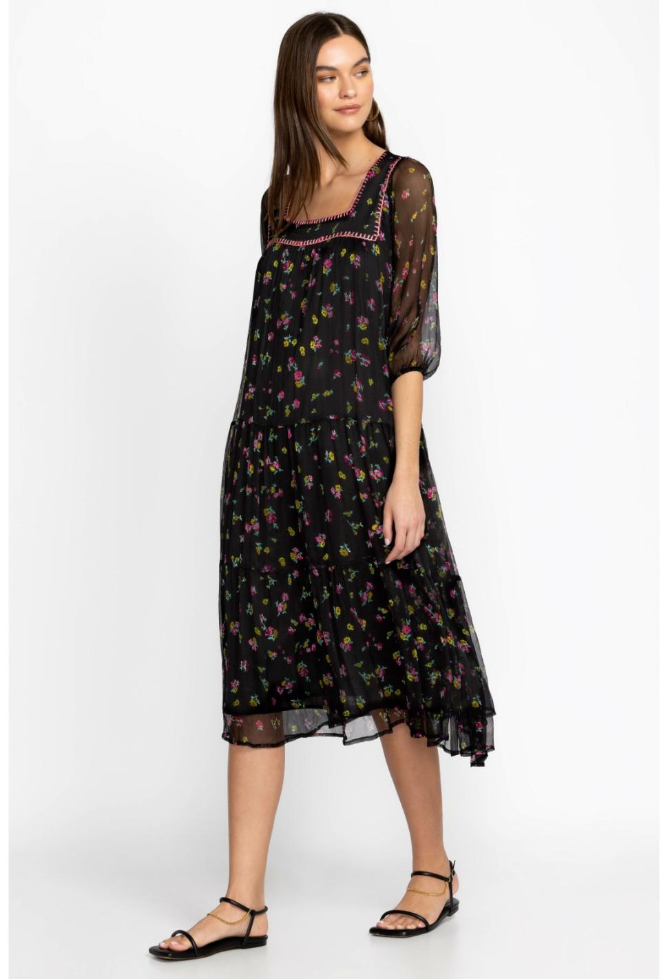 Women Dresses | Johnny Was Paige Midi Dress Little Ditsy