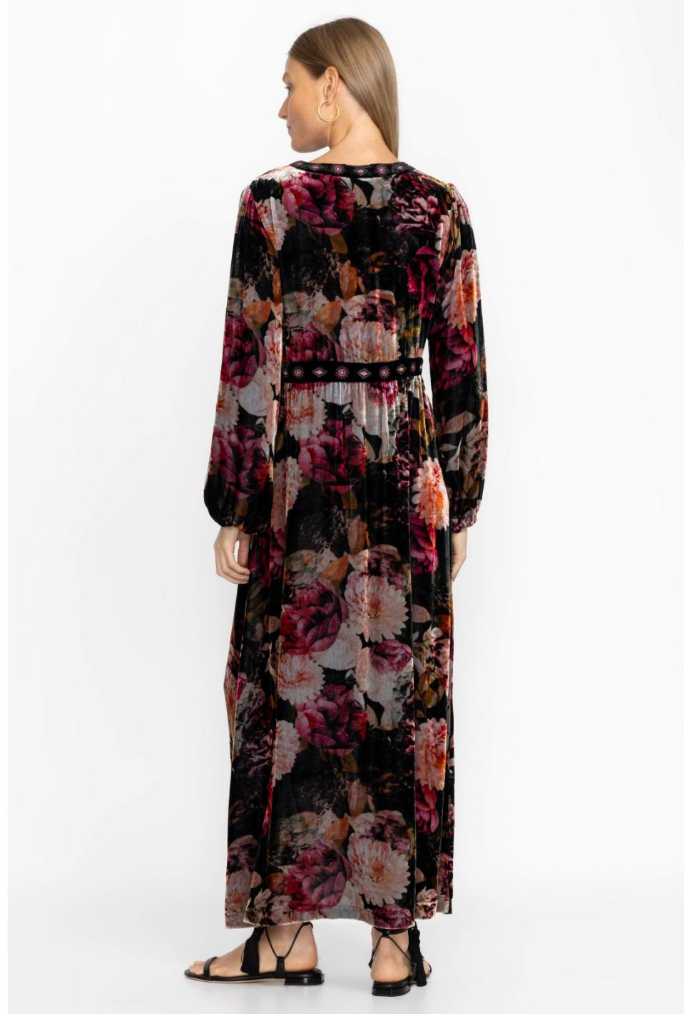 Women Dresses | Johnny Was Rosa Velvet Front Notch Dress Multi