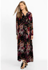 Women Dresses | Johnny Was Rosa Velvet Front Notch Dress Multi