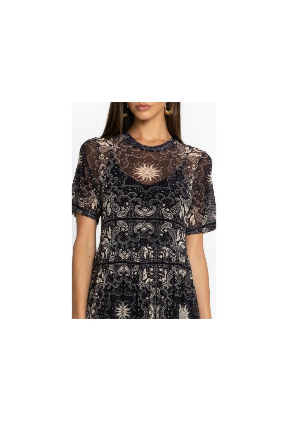 Women Dresses | Johnny Was Runa Mesh Tiered Dress Runa