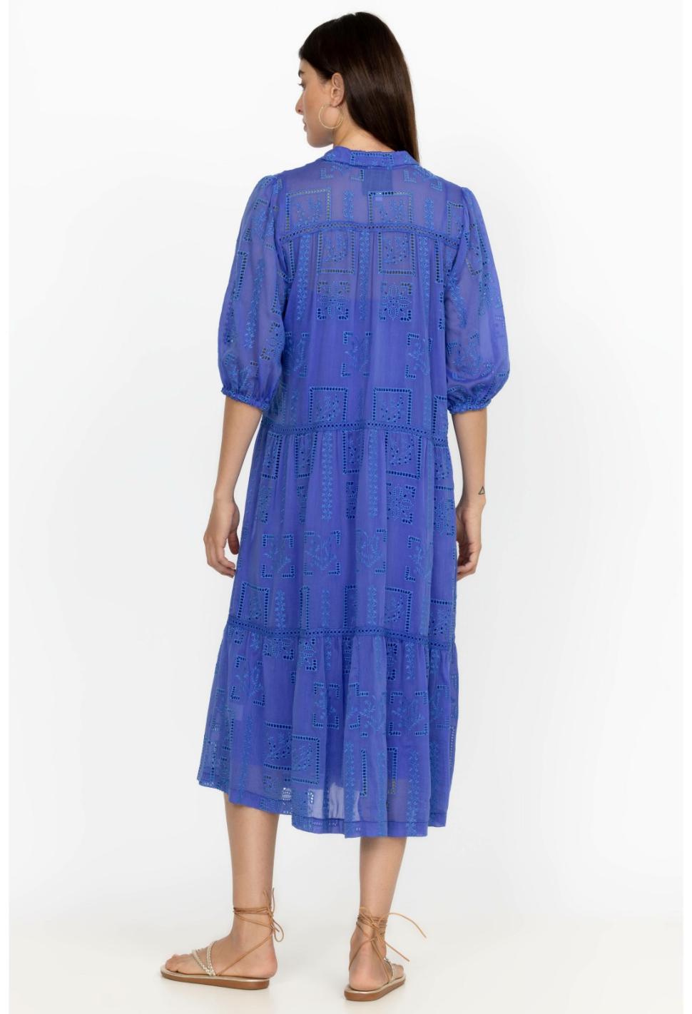 Women Dresses | Johnny Was Sadie Midi Dress Dazzling Blue