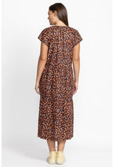 Women Dresses | Johnny Was Shirred Neck Tier Dress Baked Apple Splatter