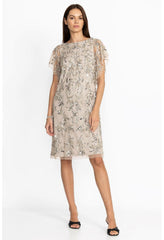 Women Dresses | Johnny Was Silver Sequin Cocktail Dress Silver