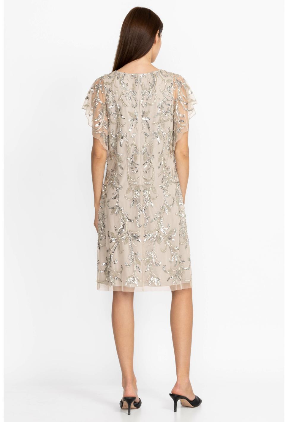 Women Dresses | Johnny Was Silver Sequin Cocktail Dress Silver