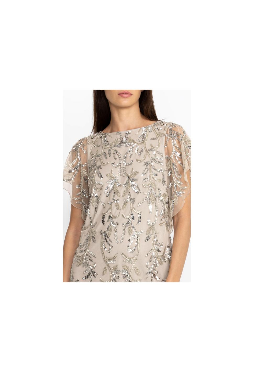 Women Dresses | Johnny Was Silver Sequin Cocktail Dress Silver