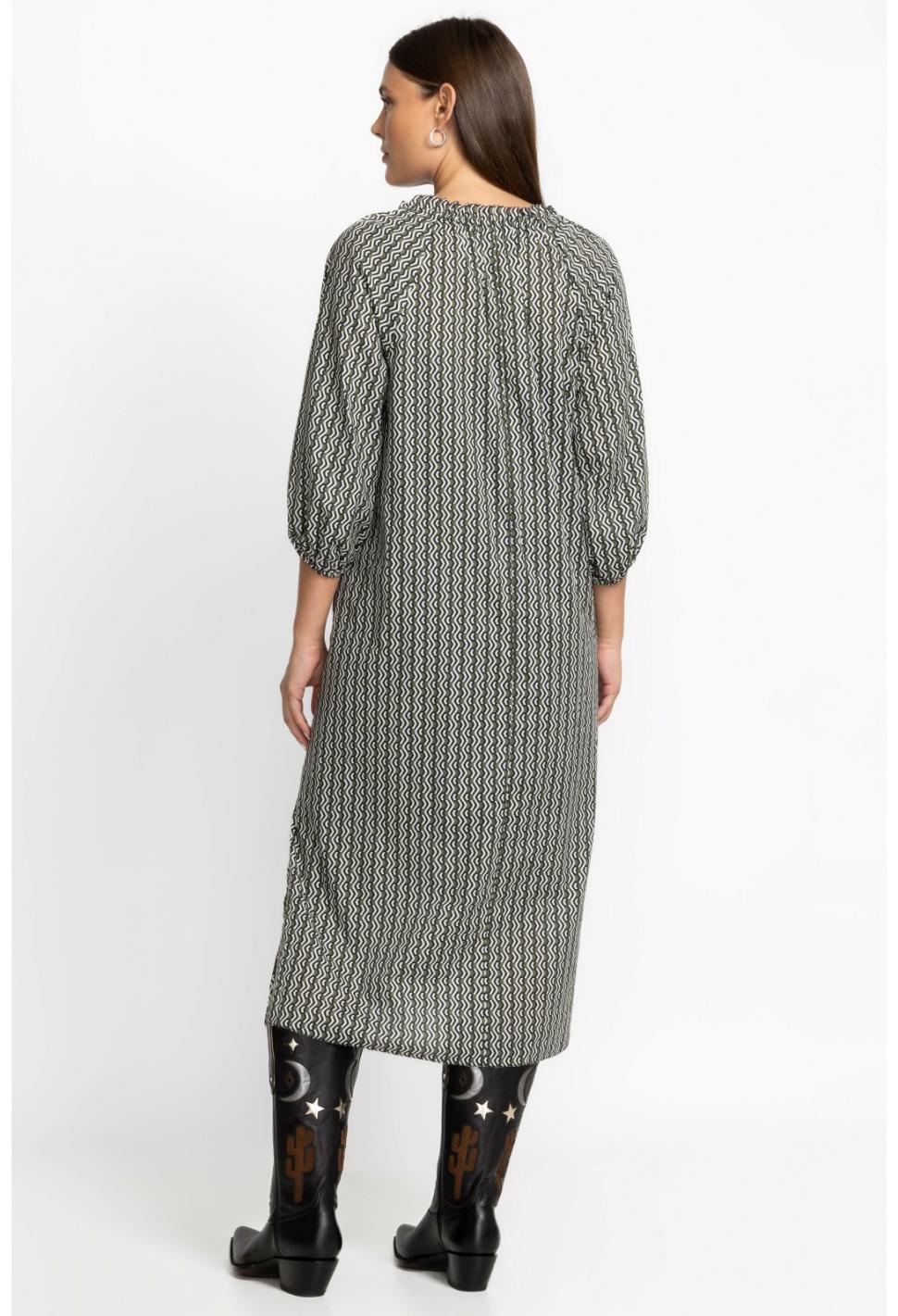 Women Dresses | Johnny Was Split Ruffle Neck Midi Multi