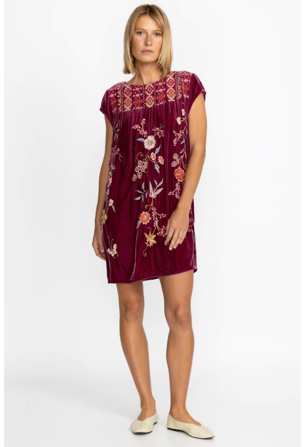 Women Dresses | Johnny Was Suki Petal Sleeve Tunic Dress Dahlia