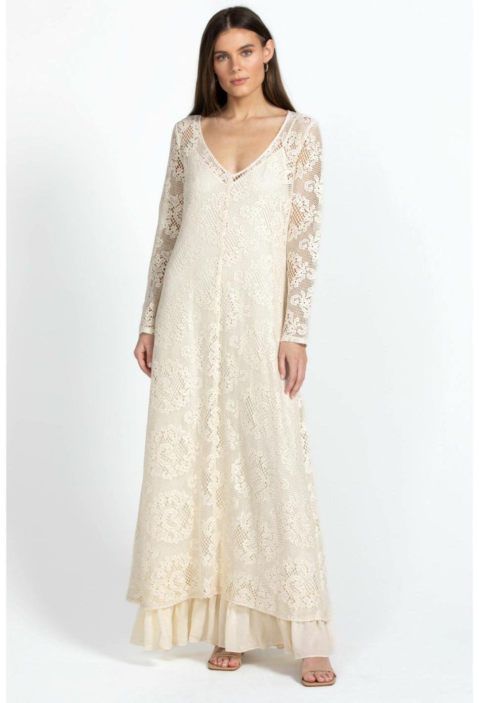 Women Dresses | Johnny Was Tayla Maxi Dress Ecru