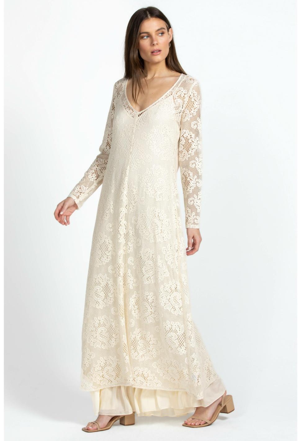 Women Dresses | Johnny Was Tayla Maxi Dress Ecru