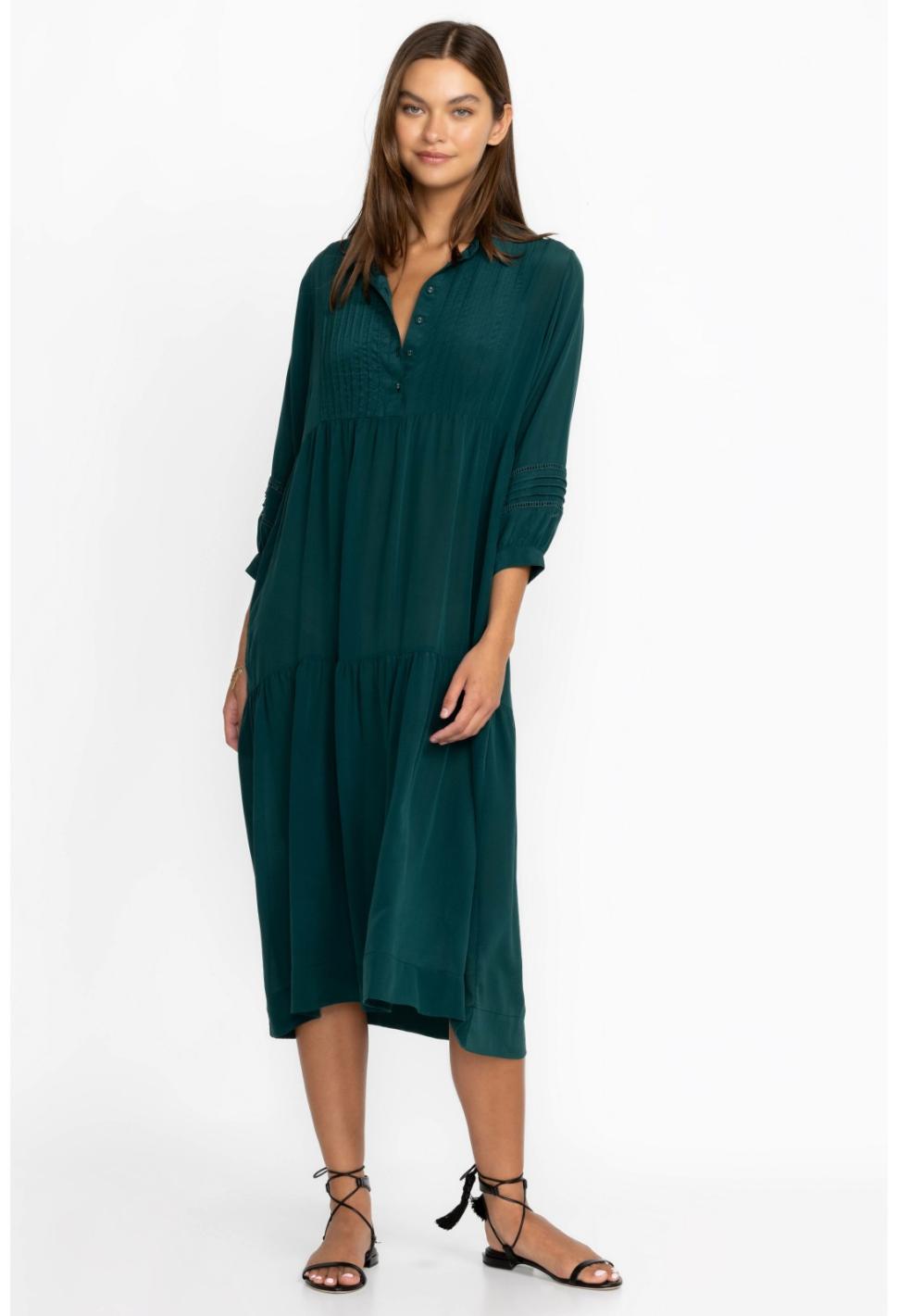 Women Dresses | Johnny Was Tiered Henley Dress Ponderosa Pine