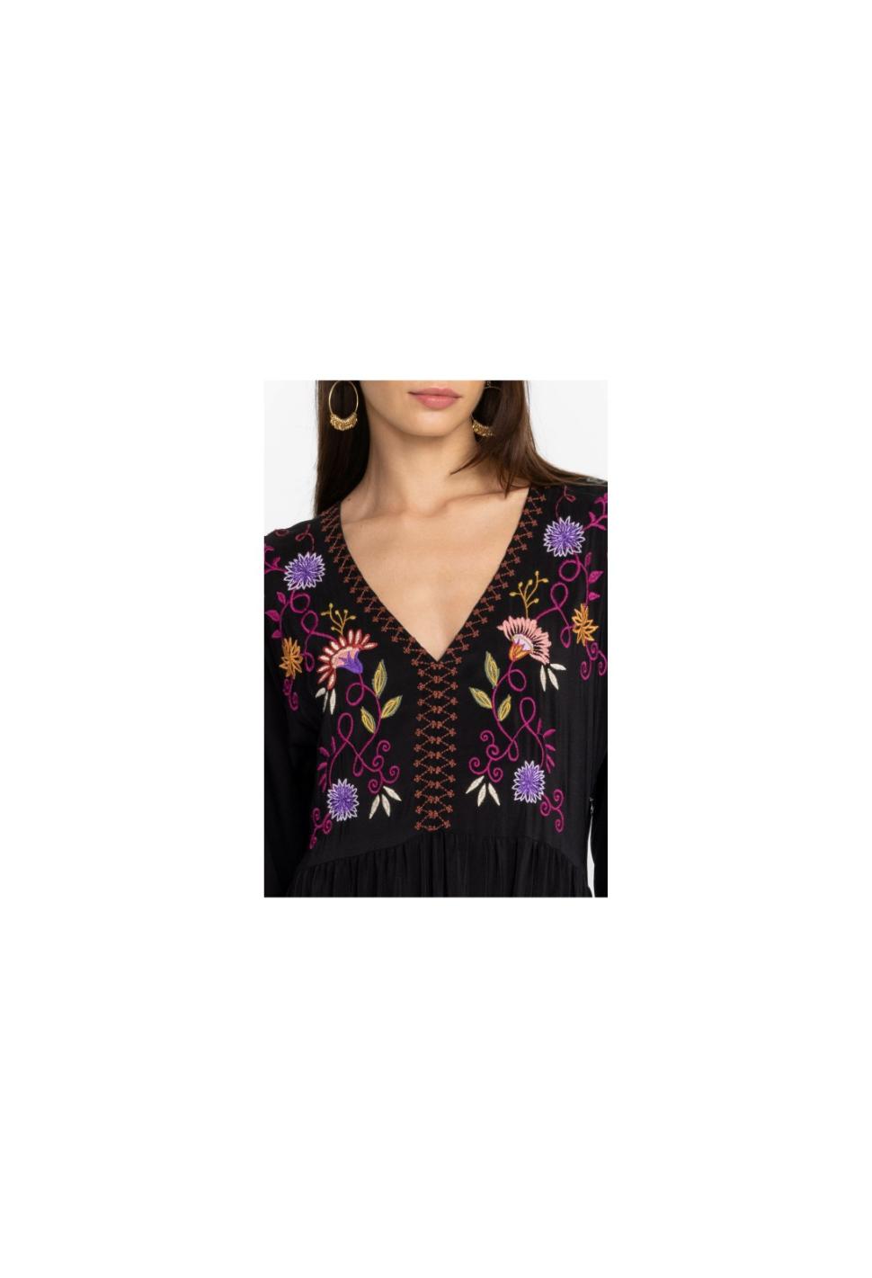 Women Dresses | Johnny Was Toni Dolman Tiered Dress Black