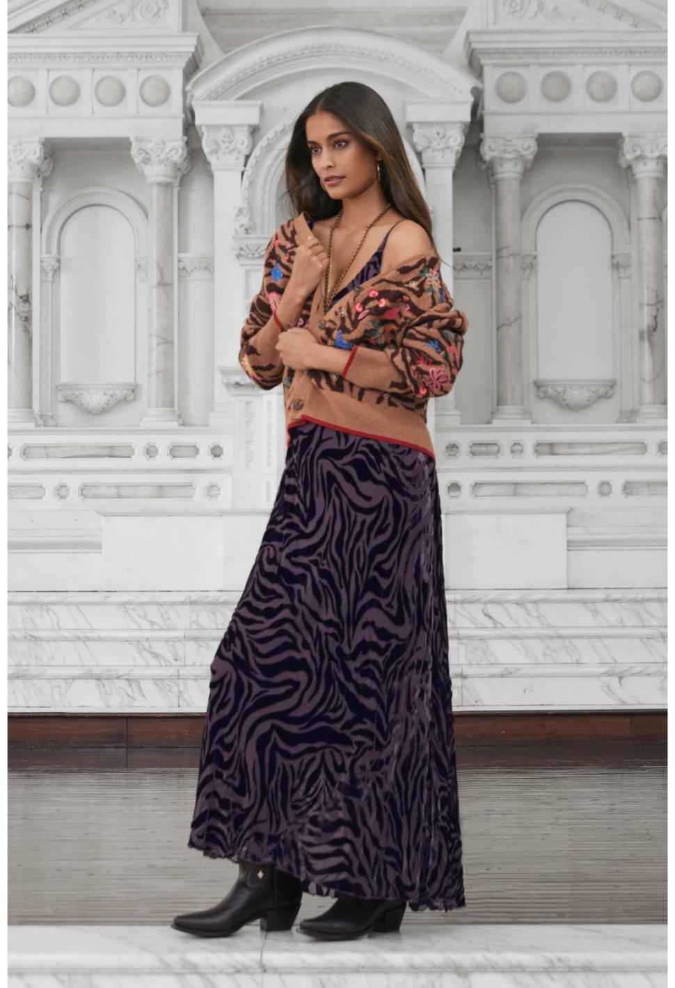 Women Dresses | Johnny Was Twilight Silk Maxi Dress Eggplant