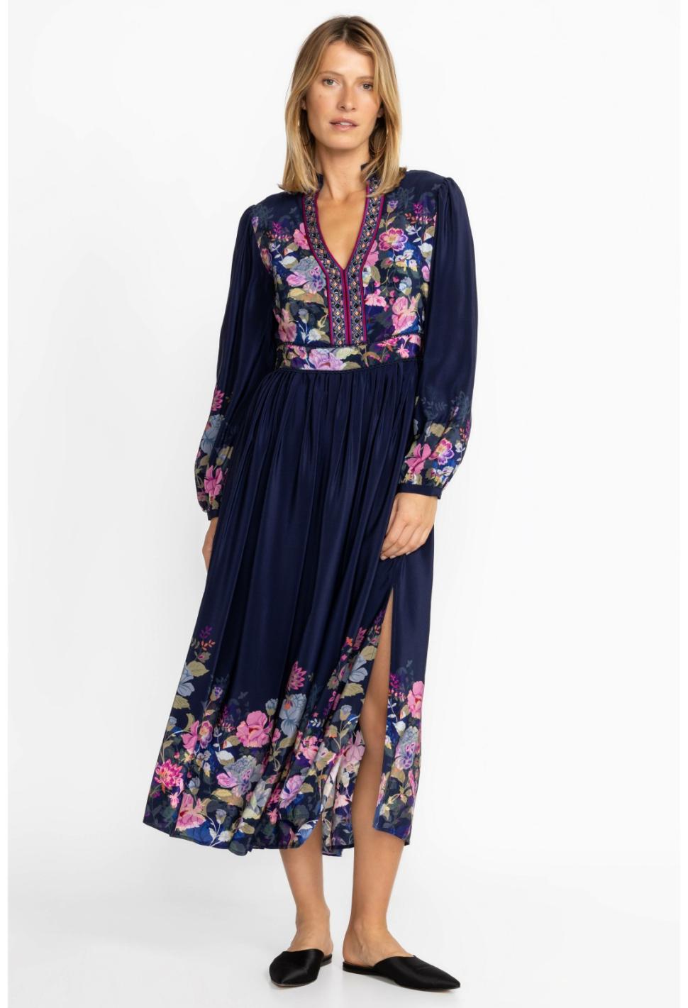 Women Dresses | Johnny Was Valeria Silk Maxi Dress Valeria