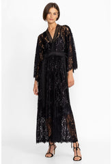 Women Dresses | Johnny Was Veronne Lace Dress (Slip) Black