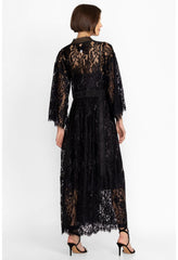 Women Dresses | Johnny Was Veronne Lace Dress (Slip) Black