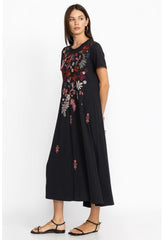 Women Dresses | Johnny Was Zuzu Knit T-Shirt Dress Black