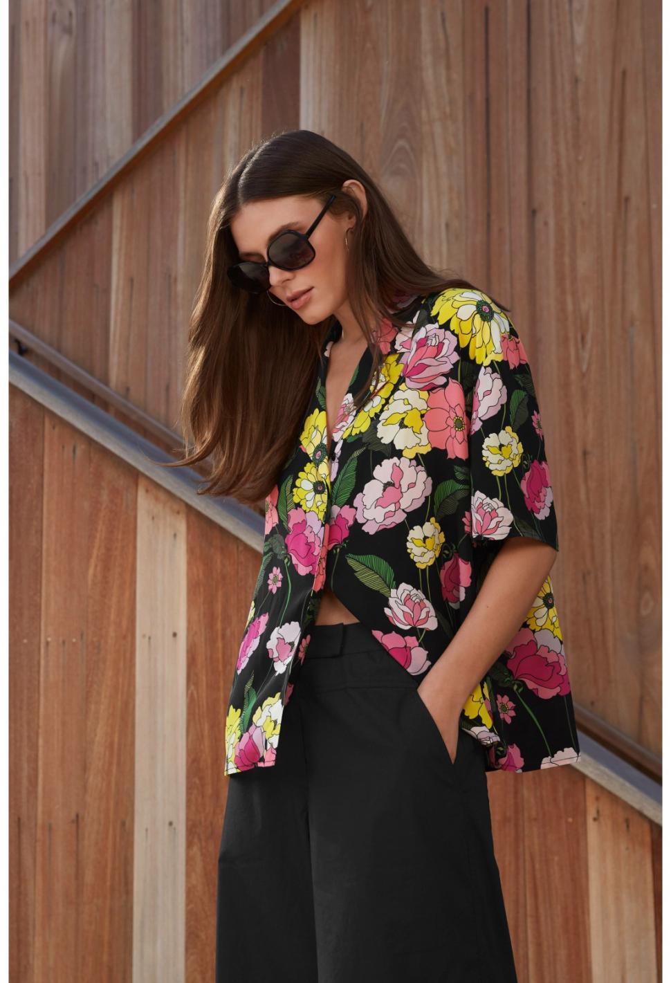 Women Eye Wear | Johnny Was Addison Sunglasses Solid Black