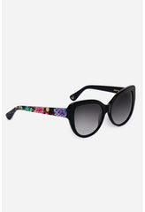 Women Eye Wear | Johnny Was Sydnee Sunglasses Black Printed Dreamer Noir