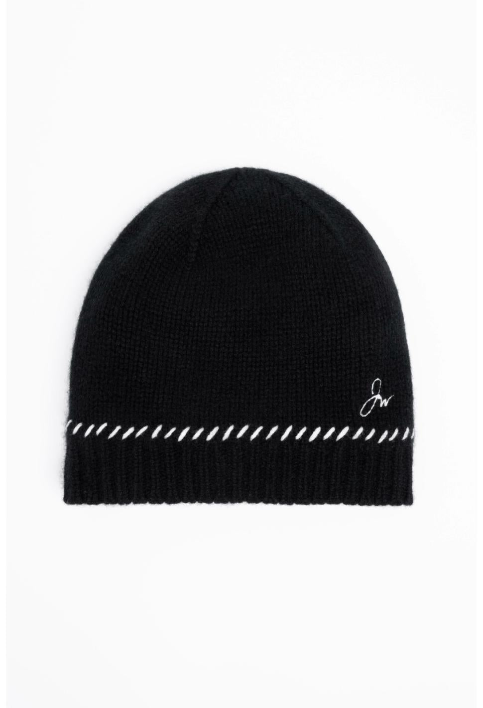 Women Fashion Accessories | Johnny Was Jw Whipstitch Beanie Black