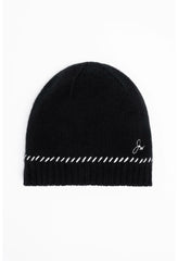 Women Fashion Accessories | Johnny Was Jw Whipstitch Beanie Black