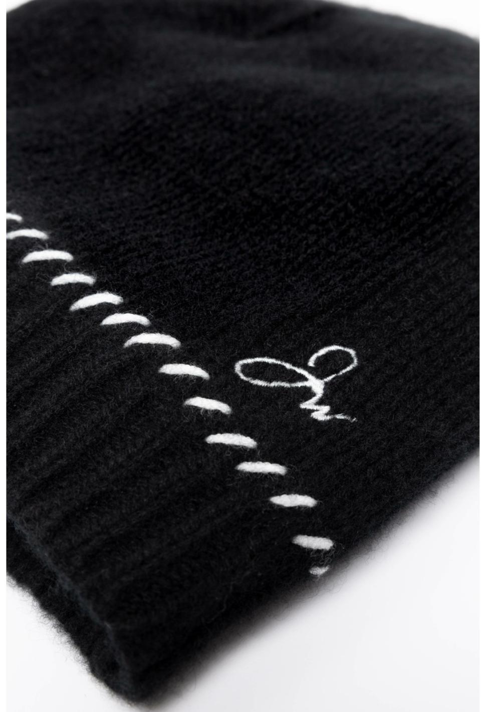 Women Fashion Accessories | Johnny Was Jw Whipstitch Beanie Black