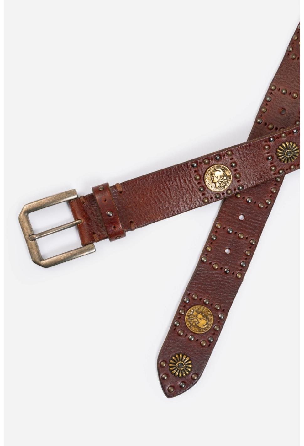 Women Fashion Accessories | Johnny Was Moneta Italian Leather Belt Brown