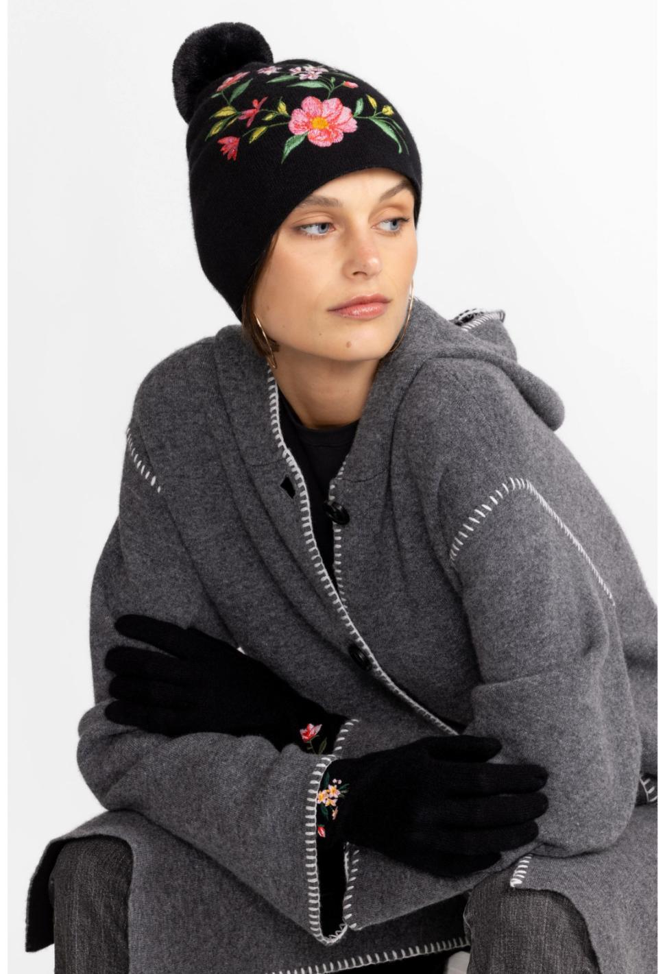 Women Fashion Accessories | Johnny Was Vista Beanie Black