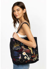 Women Handbags | Johnny Was Arizona Everyday Tote Black