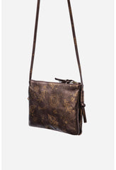 Women Handbags | Johnny Was Asteria Italian Leather Crossbody Bag Barolo