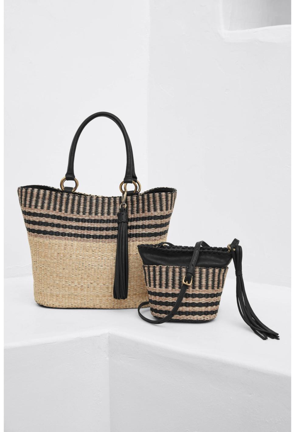 Women Handbags | Johnny Was Banda Crochet Bucket Bag Natural