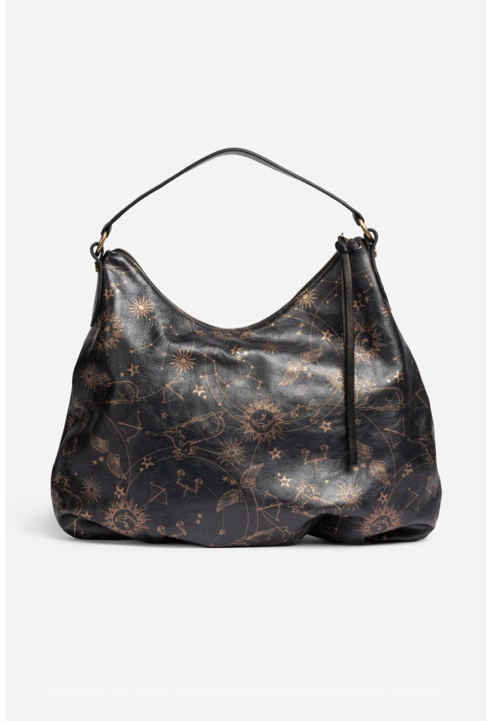 Women Handbags | Johnny Was Bijou Italian Leather Hobo Bag Oatmeal